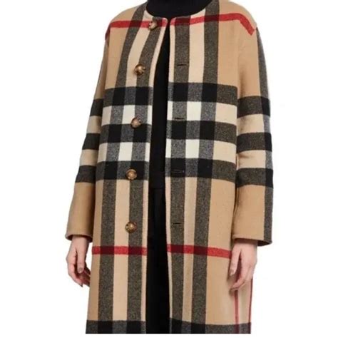 burberry tisbury coat|burberry check wool coats.